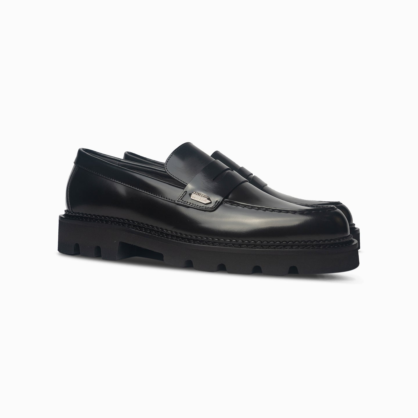 Women's Lug Penny - Nero Patent