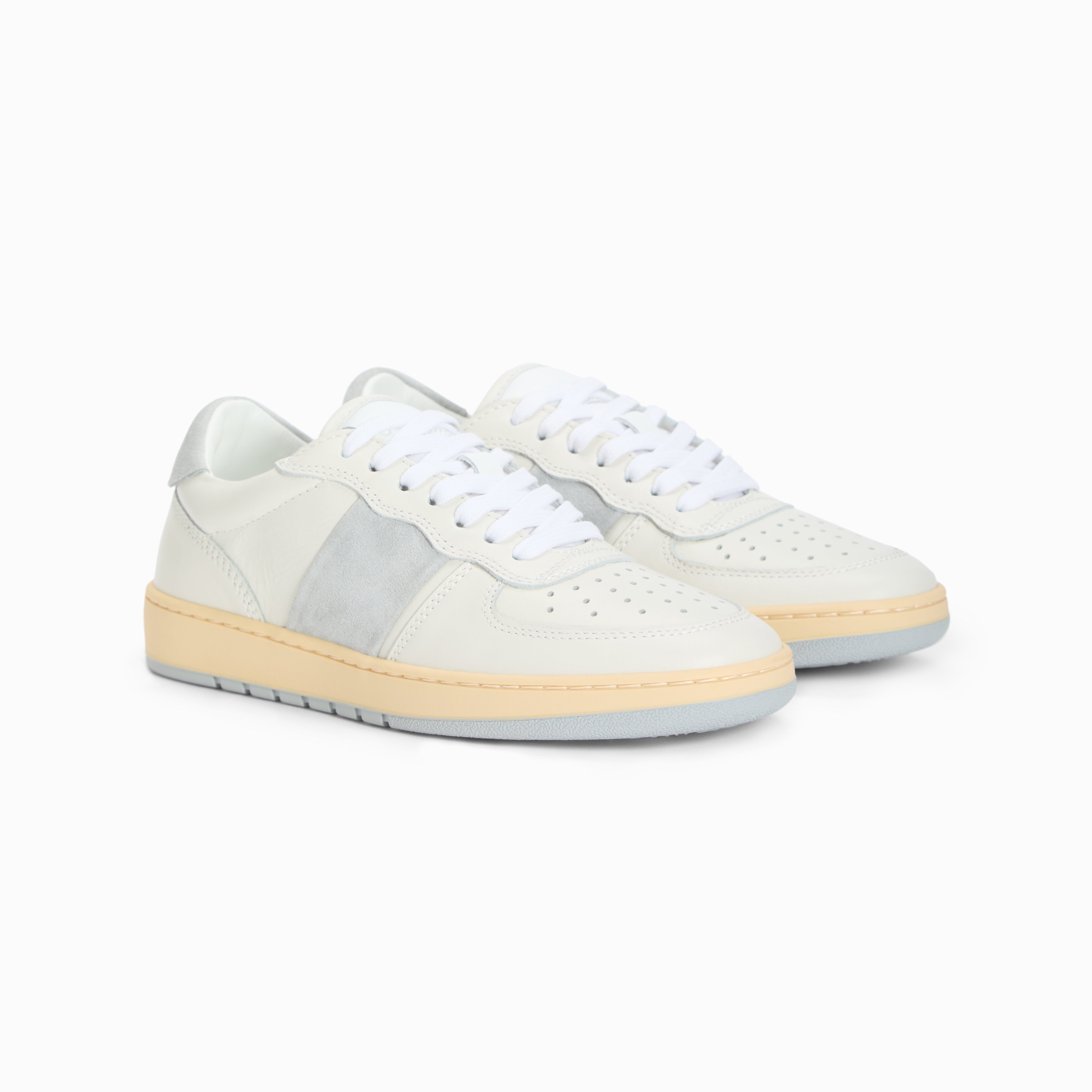 Women's Pillar Destroyer Low in Platinum Suede – Collegium