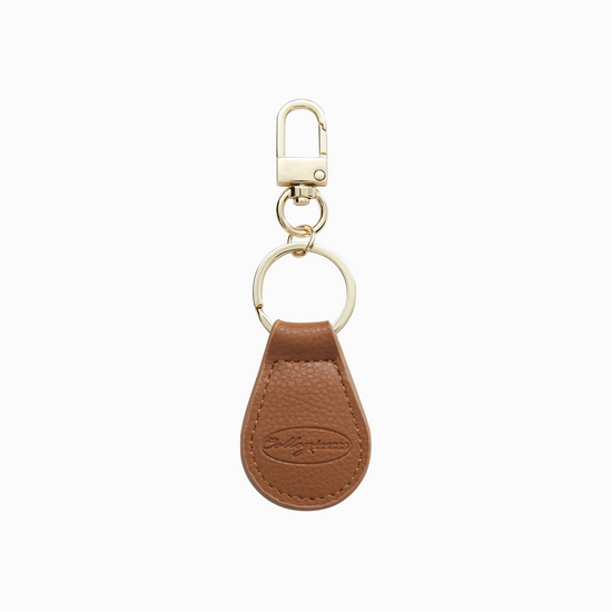 CGM Crest Keychain - Cognac