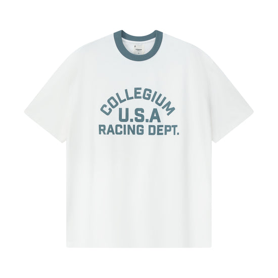 CGM Ringer Tee - White/Navy