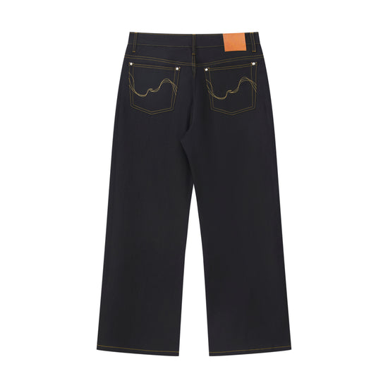 CGM Black Japan Pink-Edge Denim