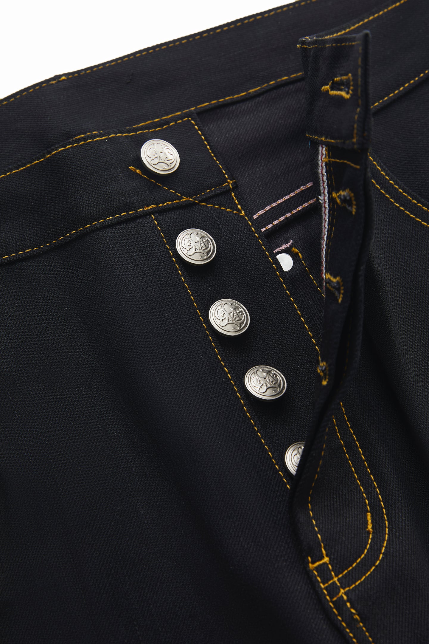 CGM Black Japan Pink-Edge Denim