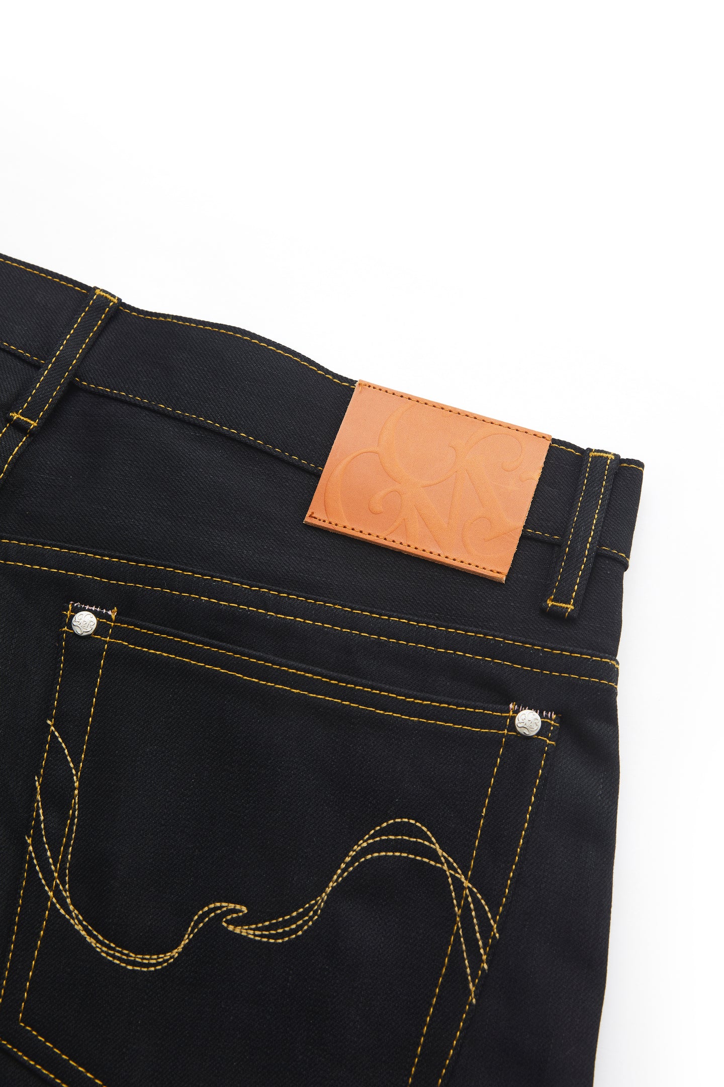 CGM Black Japan Pink-Edge Denim