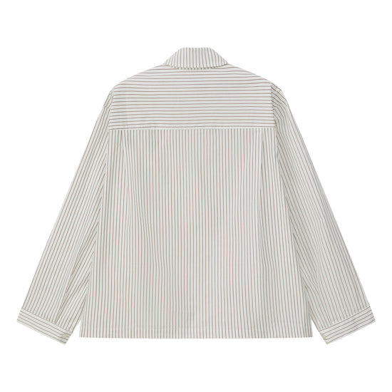 Button Down Shirt - Brown Stripe