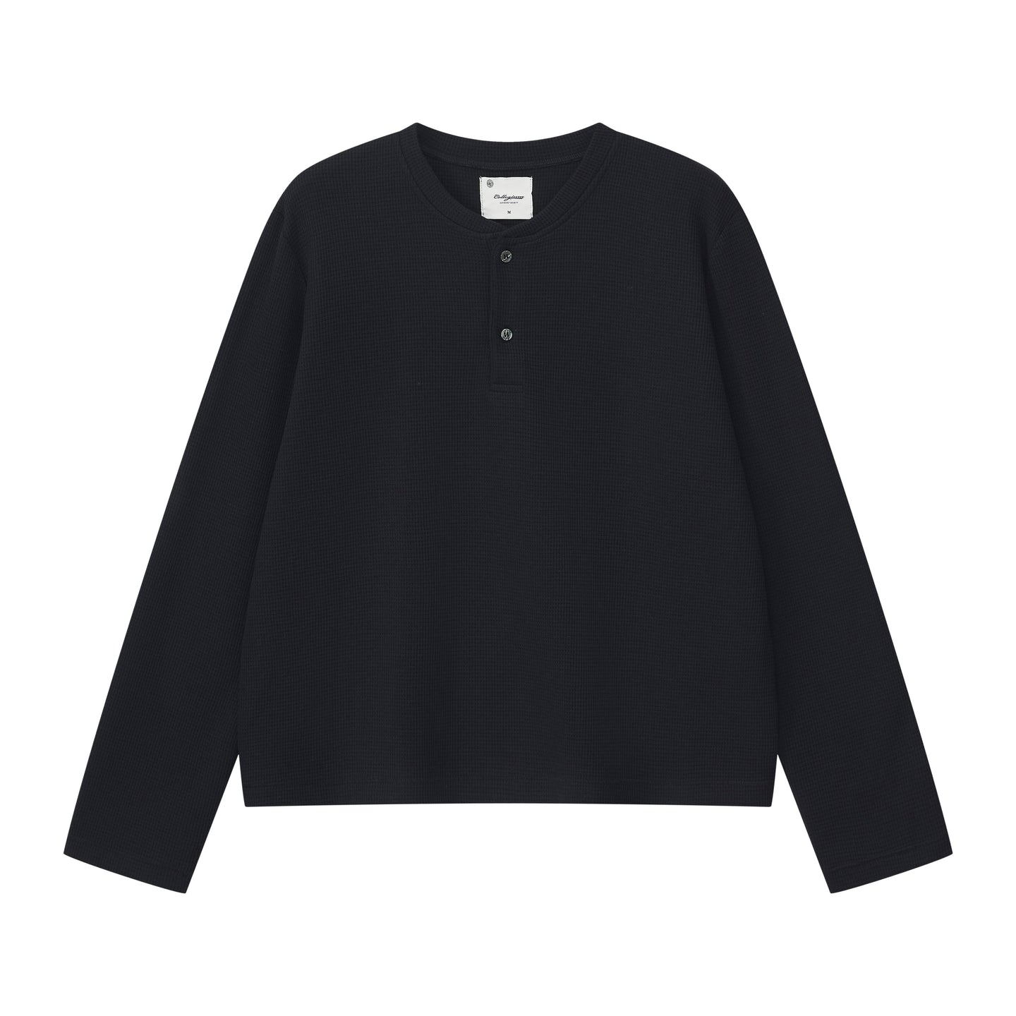 CGM Crest Henley - Black