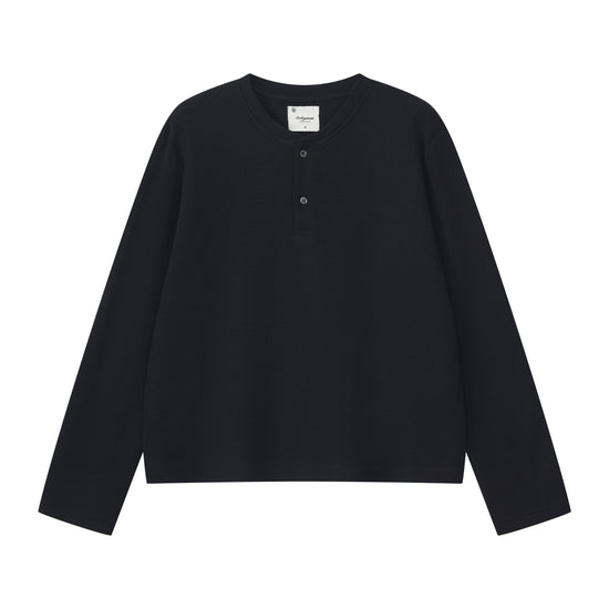 CGM Crest Henley - Black