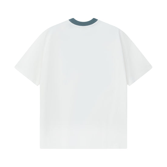 CGM Ringer Tee - White/Navy