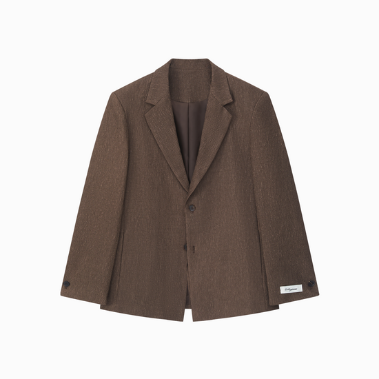 CGM Textured Suit  - Brown