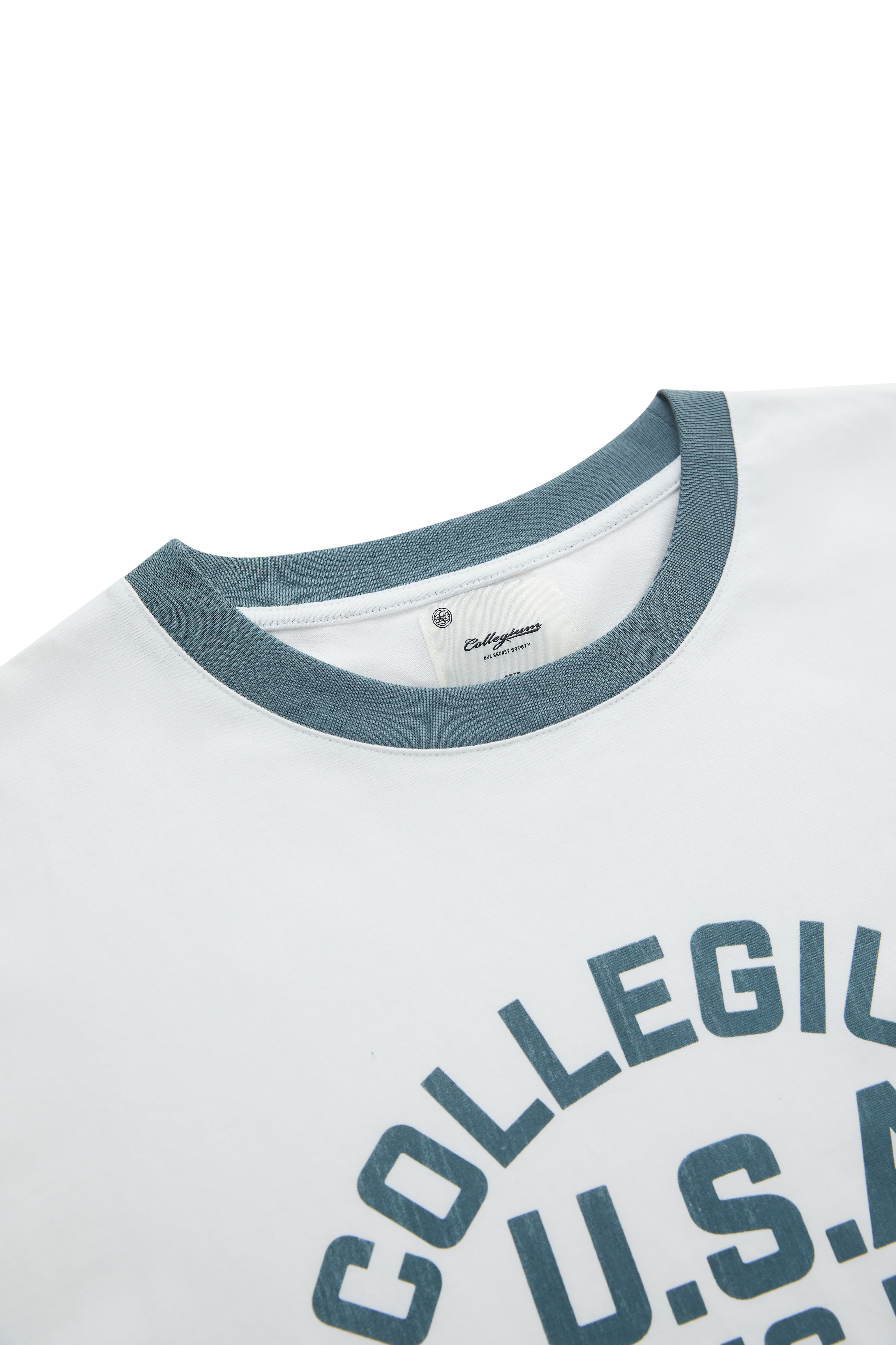 CGM Ringer Tee - White/Navy – Collegium