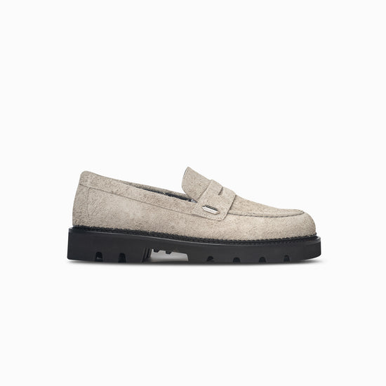 Lug Penny - Stone Suede