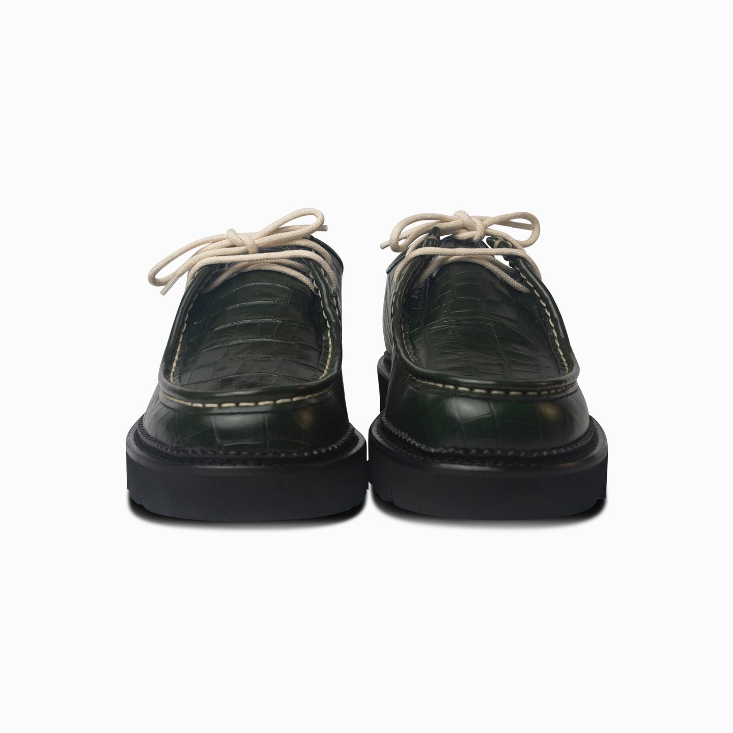 Moc-Toe Derby - Emerald Croc