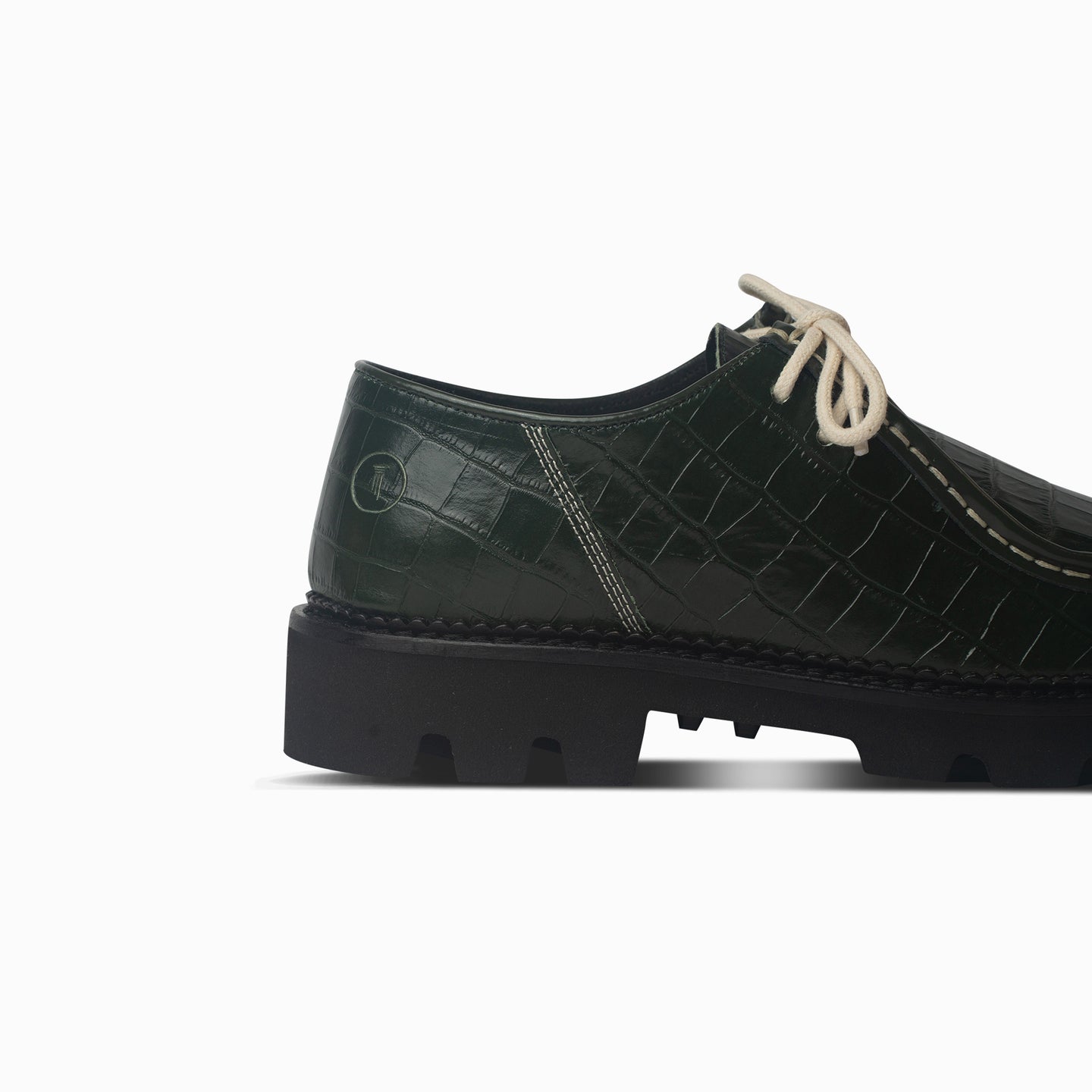 Moc-Toe Derby - Emerald Croc